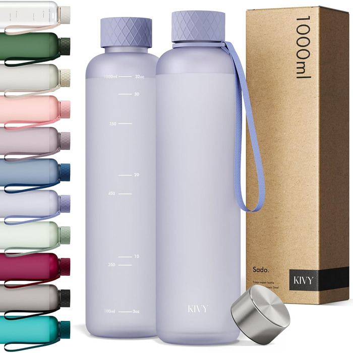 Пляшка для пиття KIVY об&39ємом 1,5 літра - підходить для газованих напоїв та герметична - для спорту, школи та офісу - спортивна пляшка для пиття для тренажерного залу - пляшка для газованої води об&39ємом 1,5 літра - можна мити в посудомийній машині (св