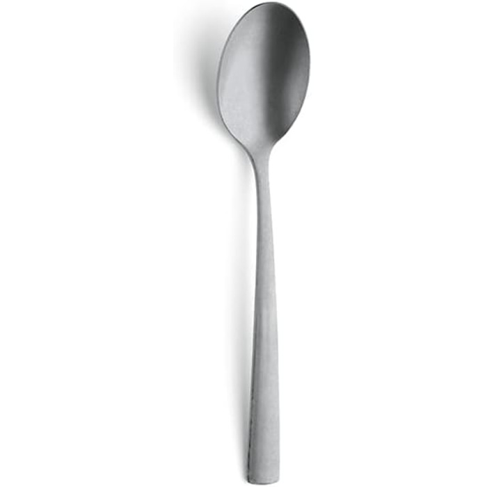 Набір столових приборів Amefa MANILLE 16 предметів Покриття PVD Нержавіюча сталь Набір столових приборів на 4 персони Сталь леза 13/0, нержавіюча сталь 18/0 З ножем, виделкою, ложкою та кавовою ложкою (срібло)