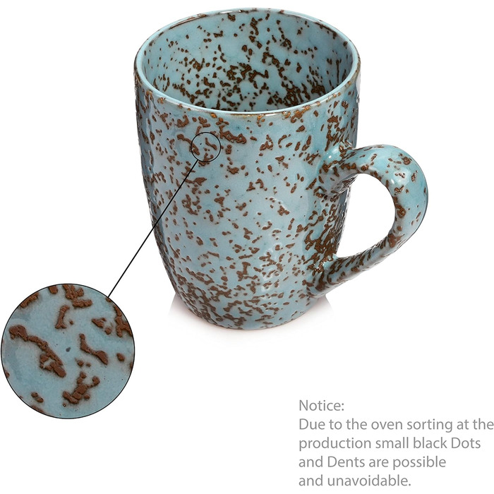 Набор кофейных кружек Singer Athens Набор кружек из 4 предметов для 4 керамических изделий, чайная кружка, расширяемая, с ручкой, повседневная, специальный завтрак, бранч, набор кружек на открытом воздухе Кофейная кружка 300 мл 4 шт.