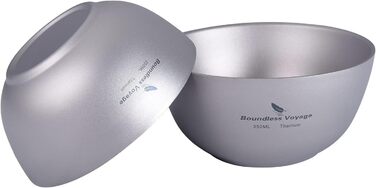 Титанова миска для кемпінгу 250 мл 350 мл iBasingo