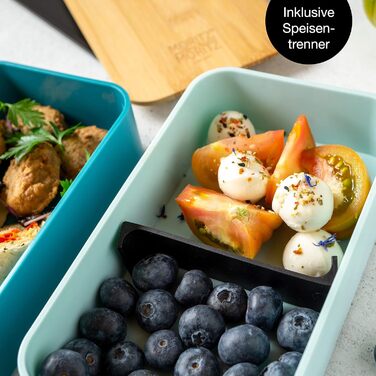 Ланч-бокс подвійний, синій ToGo Moritz & Moritz