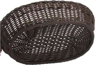 Багатоцільовий кошик, підходить для готелів і громадського харчування, овальний, приблизно 32 x 23 x 7 см, коричневий Saleen