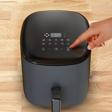 Tefal Мультипіч Easy Fry Max, 1500Вт, чаша-5л, сенсорне керув., 10 програм, пластик, чорний