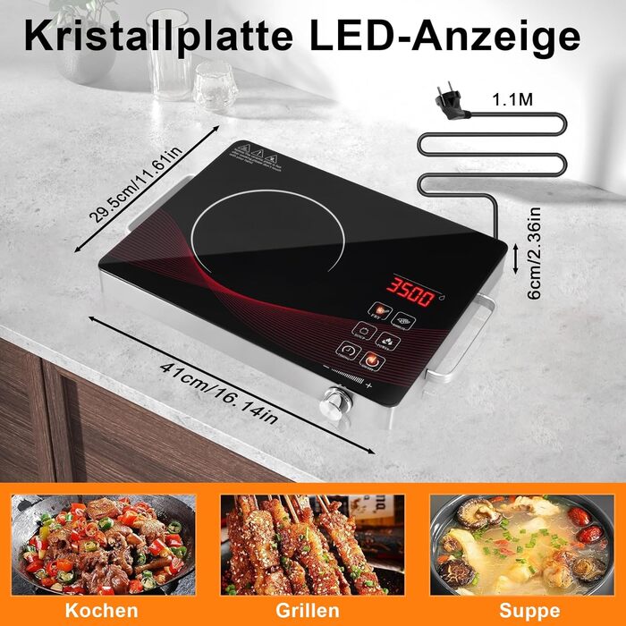 Індукційна варильна поверхня 3500 Вт Bellanny