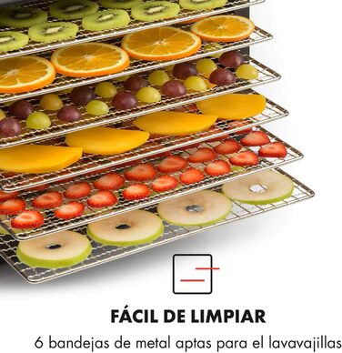 Дегідратор на 6 полок, 500 Вт, чорний Arizona Jerky Klarstein