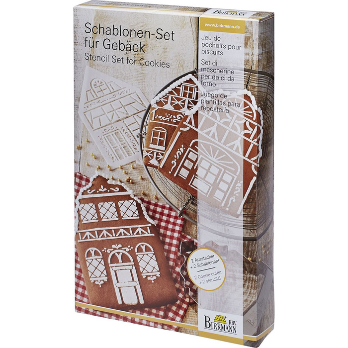 Набір для випічки у вигляді зимового будиночка, 6 предметів, Winterdorf RBV Birkmann