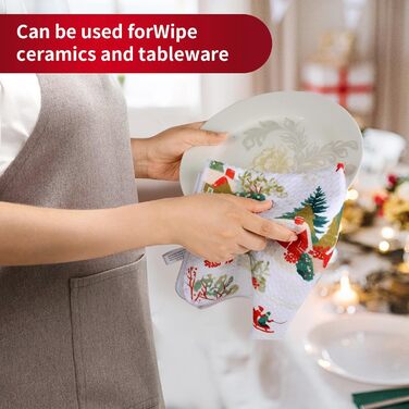 Набір з 2 різдвяних кухонних рушників 60 x 40 см VIVOTE