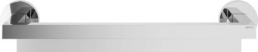 Душевая полка Keuco из глянцевого хромированного металла с анодированным алюминием, 140x6 см, настенная душевая полка, Edition 90