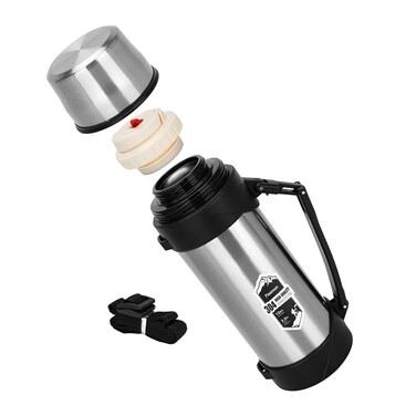 Термос Fissman 2000 мл сріблястий нержавіюча сталь (9873)