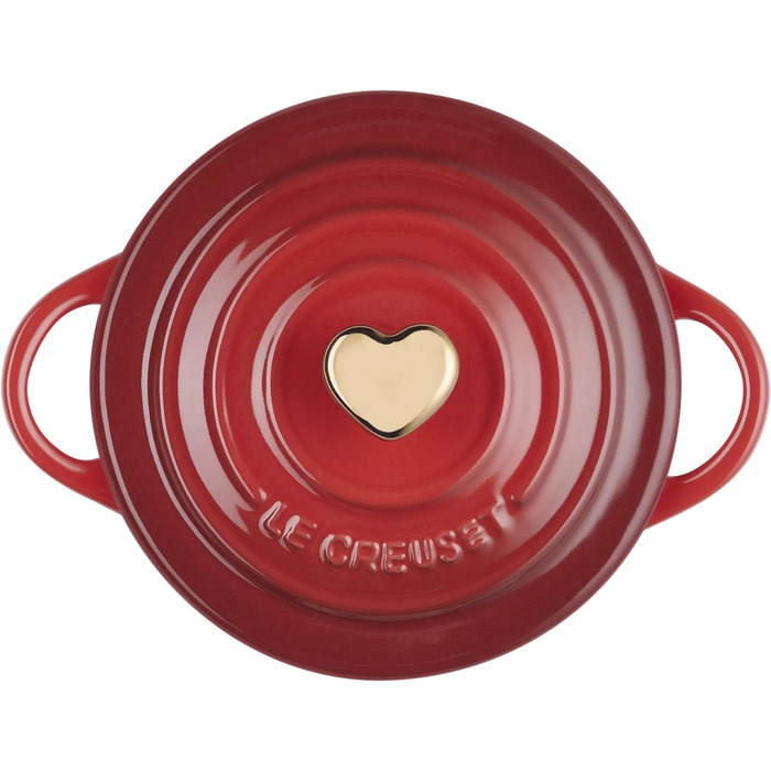 Мини-кокотница с крышкой 0,25 л Heart Le Creuset