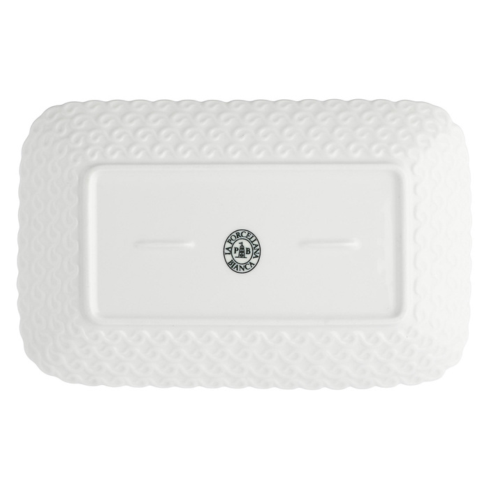 Піднос прямокутний La Porcellana Bianca MOMENTI, порцеляна, 20 х 13 см