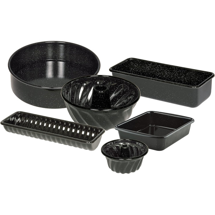 Форма для торта 26, ФОРМИ ДЛЯ ВИПІЧКИ КЛАСИЧНІ, діаметр 26 см, висота 8,0 см, емаль, чорна, підйомна основа, індукційна, 0494-022