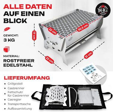 Складний гриль для барбекю BigAL's BBQ