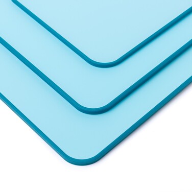 Набір з 3-х обробних дощок Fissman 41х28, 36х24, 31х20, колір СИНІЙ пластик, ТПР (8055)