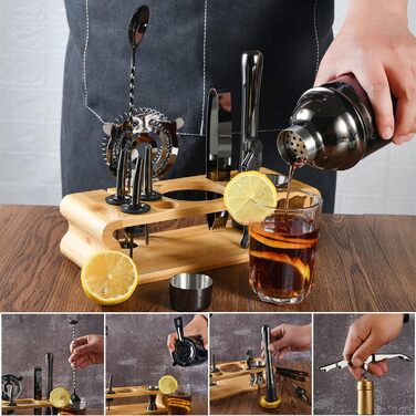 Набор шейкеров для коктейлей, 750 мл, 12 предметов Esmula