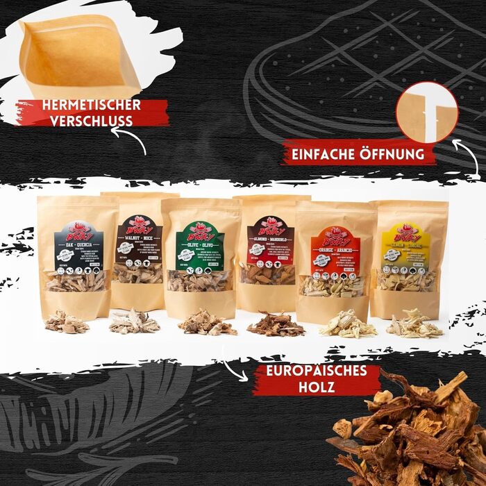 Набір тріска для копчення 6 шт 1 л BWAY