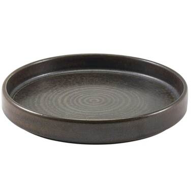 Тарелка презентационная с бортиком 26хh 3.3 см, Terra Porcelain Black, GenWare