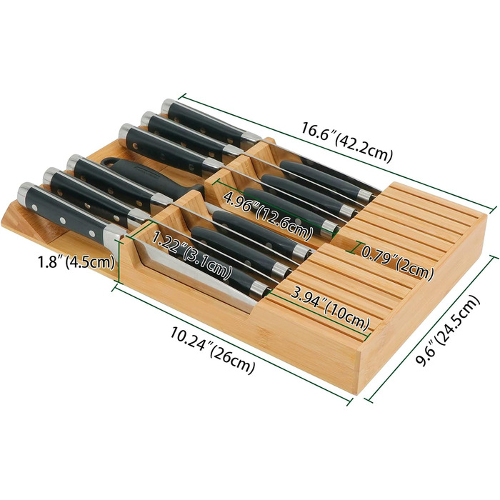 Блок для 12 ножів та 1 мусату для заточування ножів Utoplike