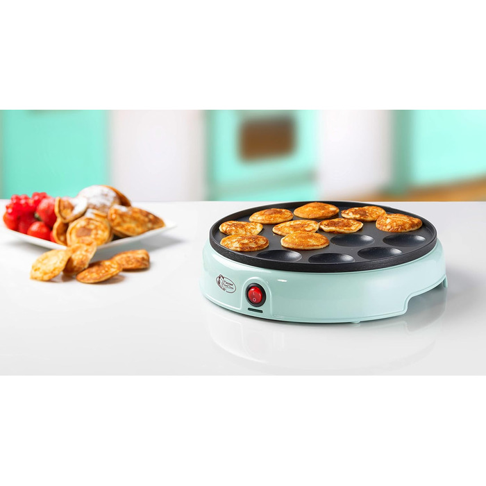 У ретро-дизайні, міні-торговий автомат для млинців, з антипригарним покриттям, Sweet Dreams, 800 Вт, (м'ята)
