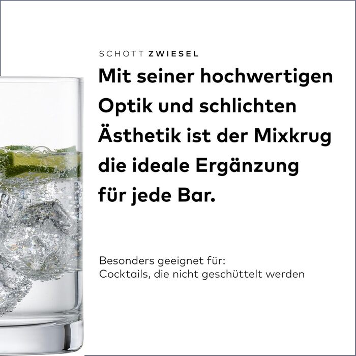 Набір з 4 шт.), об&39ємні коктейльні келихи для креативних міксів напоїв, кришталеві келихи Tritan, які можна мити в посудомийній машині, зроблено в Німеччині (арт. 123628) (глечик для змішування)