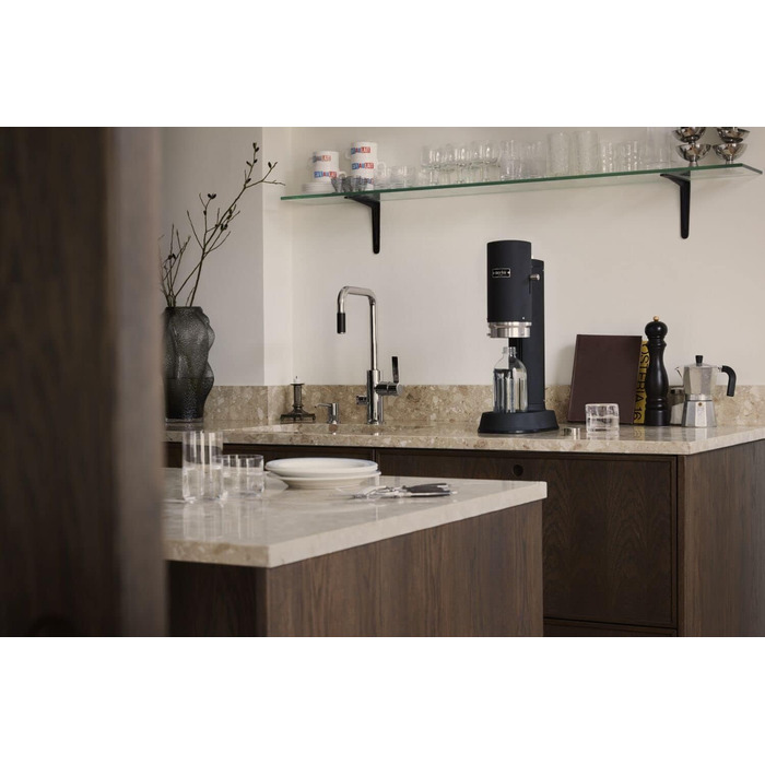 Набір для газування води, 2 предмети, чорний Carbonator Pro Aarke