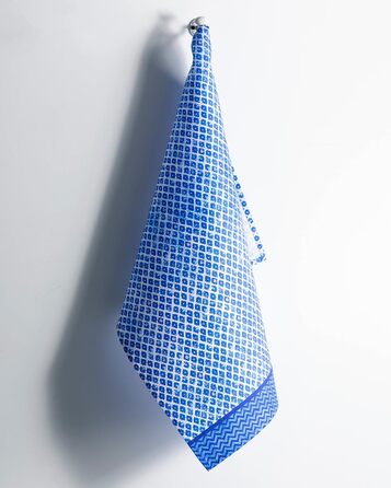 Набір із 3 багатоцільових кухонних рушників Maison d&39 Hermine Сільське Різдво зі 100 бавовни Барні рушники День подяки/Різдво (50 см x 70 см) (06 - Indigo Love)