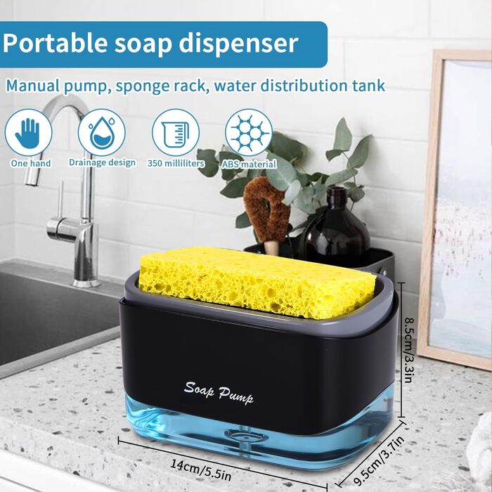 Органайзер для раковини, чорний Zawaer