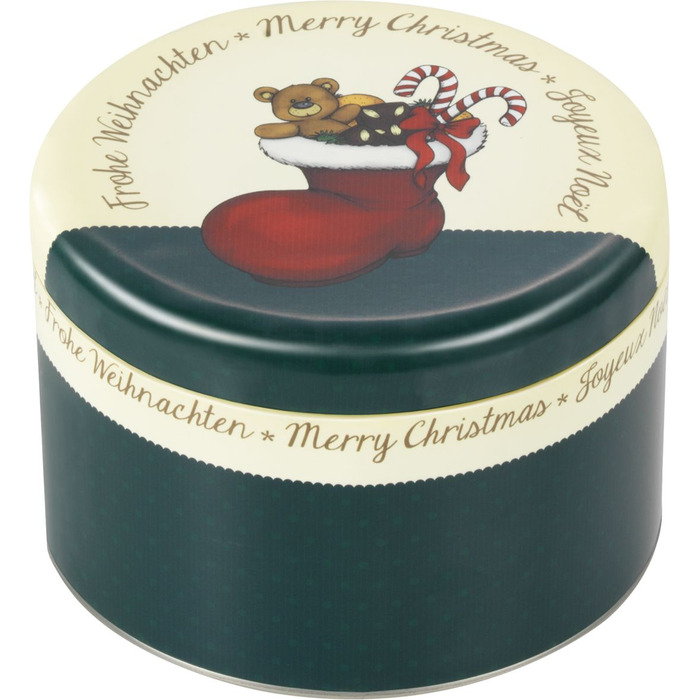 Банку для печива різдвяна, 4 предмета, білий / червоний / зелений, RBV Birkmann