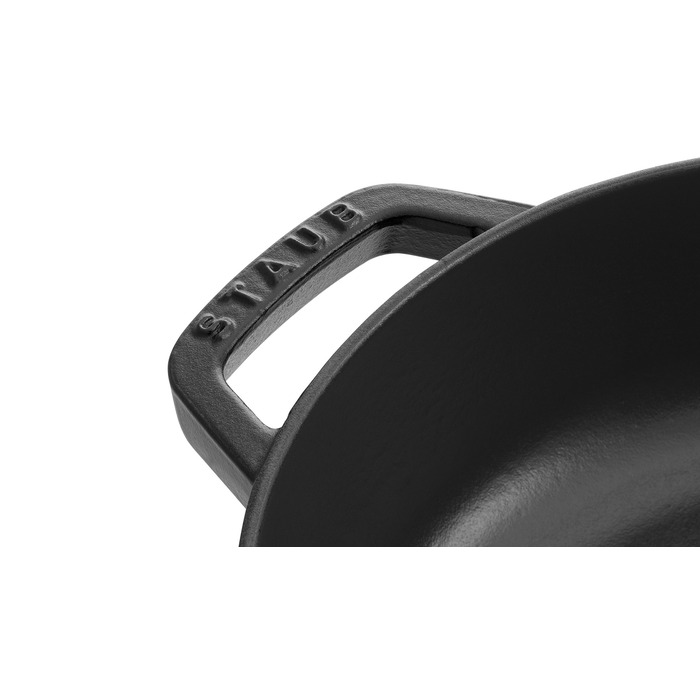 Чугунная жаровня Chistera с крышкой 28 см, черная Staub