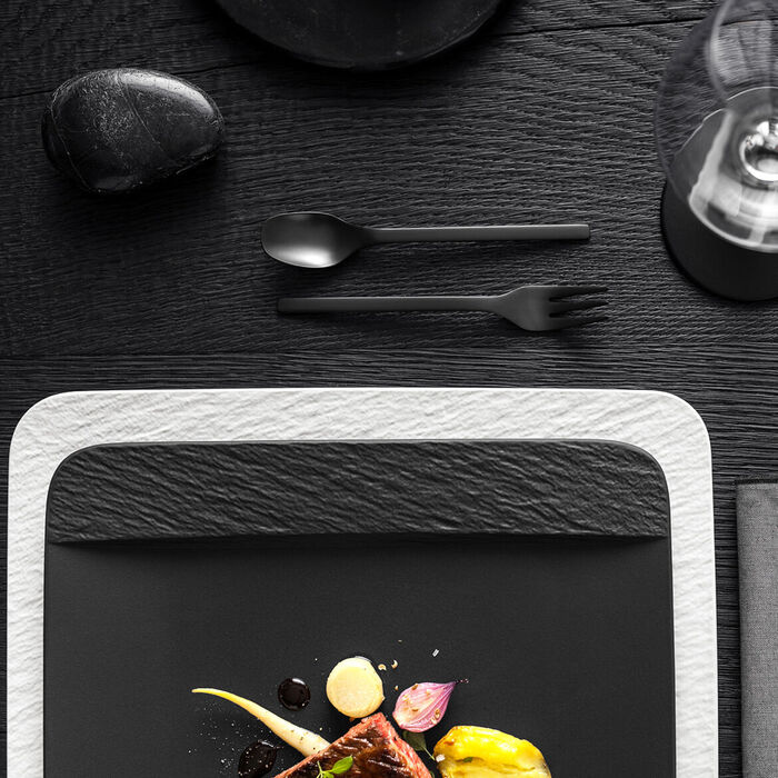 Тарілка 32,5 см Black/Gray Manufacture Rock Villeroy & Boch