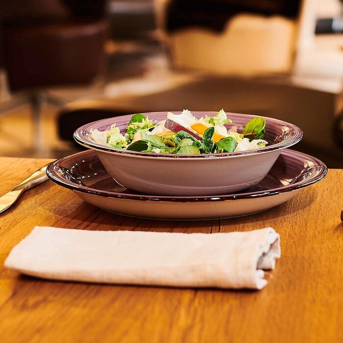 Набір посуду на 6 персон, 30 предметів, рожевий Bel Tempo II MÄSER