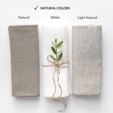 Лляних кухонних рушників Лляні кухонні рушники Кухонні рушники Кухонні рушники 100 льон Кухонний рушник лляний (6 шт. білий і натуральний) (9 шт. білий/натуральний), 6