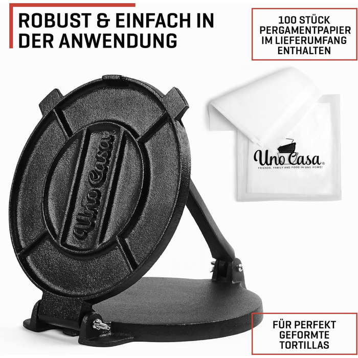 Пресс для тортильи ручной 20 см Uno Casa