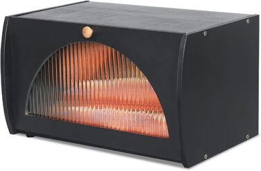 Хлібниця 39 х 23 х 21 см чорний Leader Accessories