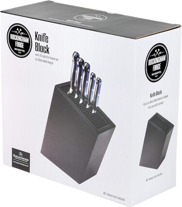 Блок ножів, чорний Rockingham Forge
