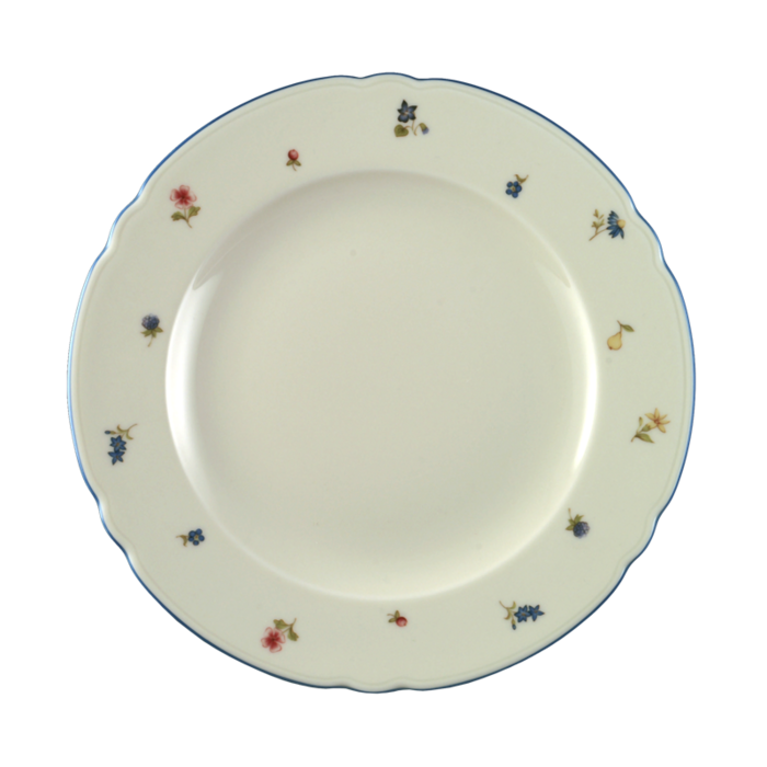 Тарілка 25 см Streublume blauer Rand Marie-Luise Seltmann
