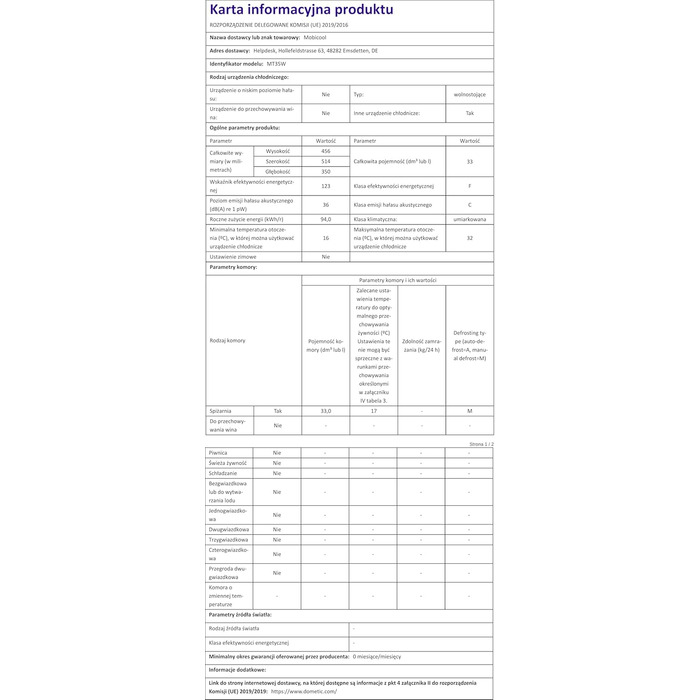 Електричний холодильник на колесах, підходить для повного ящика для напоїв/пива, 12 В та 230 В для автомобіля, вантажівки, човна, автофургона та розетки (33 літри), 48W AC/DC -