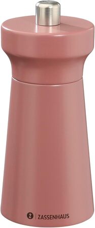 Пісок Zassenhaus WESTERLAND лакована деревина бука Головка млина з деревини бука з плавним регулюванням високопродуктивної керамічної шліфувальної машини Млин для спецій для солі 12 см, Ø 5,4 см (соляний млин, корал)