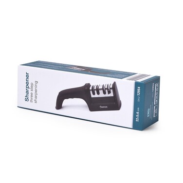 Точило для ножів Fissman трьохкрокової заточки 17x4,5см (12954)