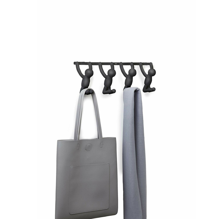 Вішак наддверних buddy 4 гачка чорна Umbra