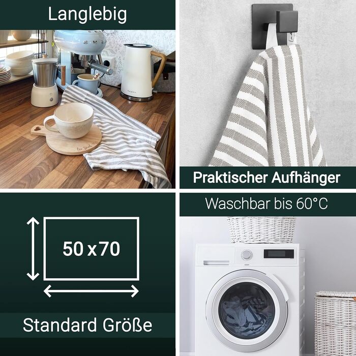 Набір кухонних рушників з 5 предметів 50 x 70 см ZOLLNER