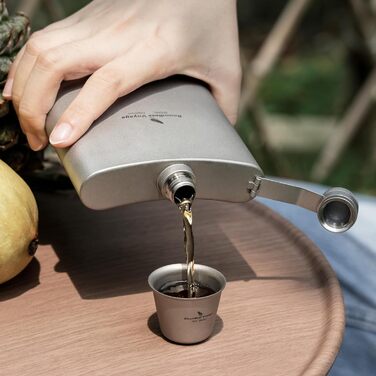 Титанова стегнова фляга 200 мл. iBasingo