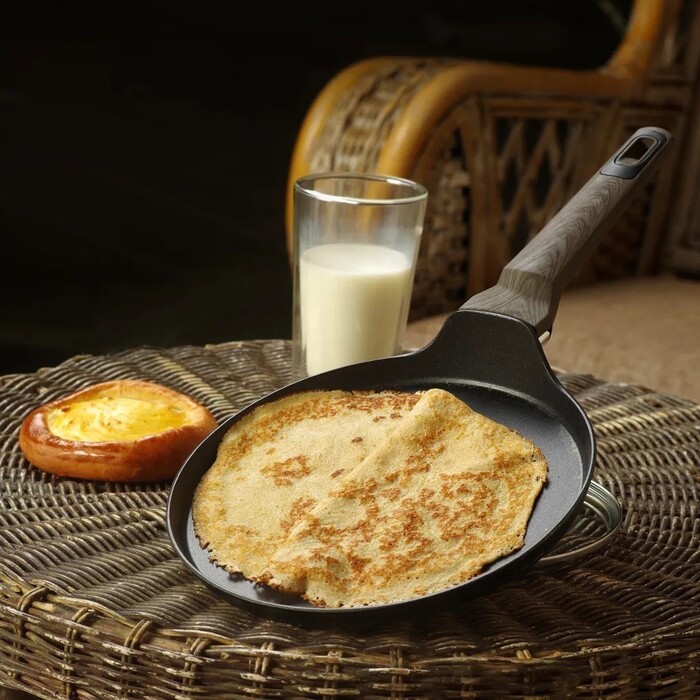 Сковорідка для млинців Fissman MELANI 24 см алюміній з антипригарним покриттям (4249)