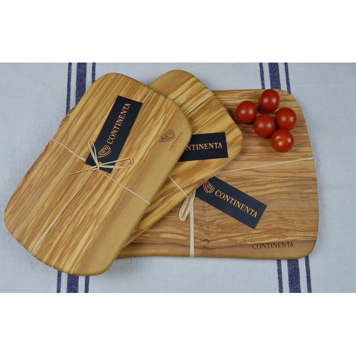 Набір обробних дощок, 3 предмета, оливкове дерево Continenta