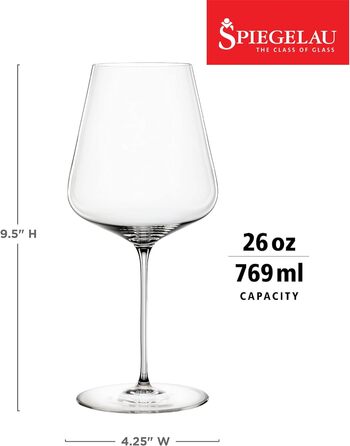 Набор бокалов для вина из 6 предметов, универсальные бокалы, хрустальное стекло, 550 мл, Definition, 1350101 (бокалы Bordaux 750 мл)