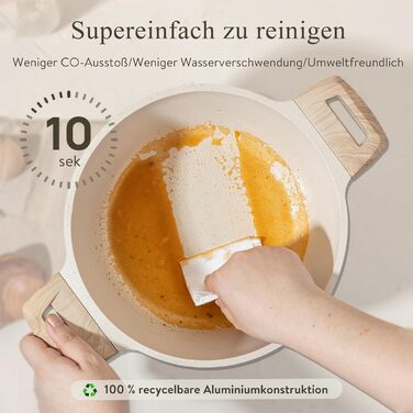 Набір каструль та сковорідок, 14 предметів, білий Carote