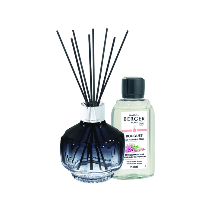 Дифузор Maison Berger Paris MOLECULE BLEUE NUIT, 428 мл + Наповнювач з ароматом UNDERNEATH THE MAGNOLIAS, 200 мл