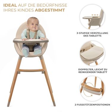 Дитячий стільчик для годування від 6 місяців kk Kinderkraft