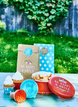 Штамп для печива у вигляді квітів маленький, 5 см, Be Happy Smile RBV Birkmann