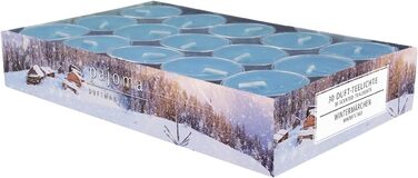 Ароматичних чайних свічок 3x30 шт. ароматичні свічки багато ароматів на вибір висота 1,5 см, Ø 3,5 см (Зимова казка, 30), 90